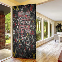 Malcolm X Door Cover Street Art Style Portrait Quote The Future Belongs to Those Who Prepare Civil Rights Tribute - Wonder Print Shop