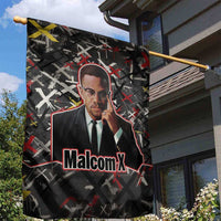 Malcolm X Garden Flag Street Art Style Portrait Quote The Future Belongs to Those Who Prepare Civil Rights Tribute - Wonder Print Shop