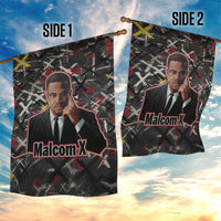 Malcolm X Garden Flag Street Art Style Portrait Quote The Future Belongs to Those Who Prepare Civil Rights Tribute - Wonder Print Shop