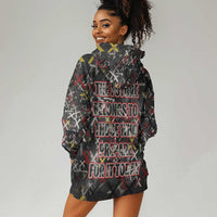 Malcolm X Hoodie Dress Street Art Style Portrait Quote The Future Belongs to Those Who Prepare Civil Rights Tribute - Wonder Print Shop