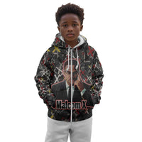 Malcolm X Kid Hoodie Street Art Style Portrait Quote The Future Belongs to Those Who Prepare Civil Rights Tribute - Wonder Print Shop
