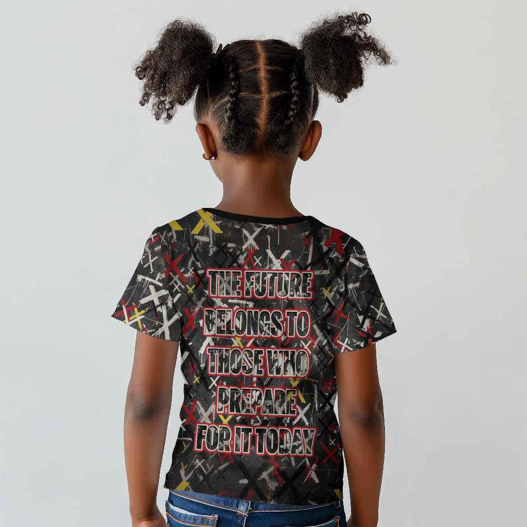 Malcolm X Kid T shirt Street Art Style Portrait Quote The Future Belongs to Those Who Prepare Civil Rights Tribute TS04