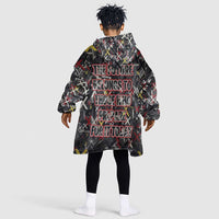 Malcolm X Kid Wearable Blanket Hoodie Street Art Style Portrait Quote The Future Belongs to Those Who Prepare Civil Rights Tribute - Wonder Print Shop