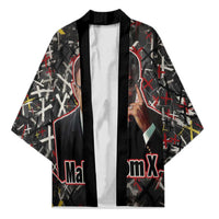 Malcolm X Kimono Street Art Style Portrait Quote The Future Belongs to Those Who Prepare Civil Rights Tribute - Wonder Print Shop