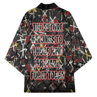 Malcolm X Kimono Street Art Style Portrait Quote The Future Belongs to Those Who Prepare Civil Rights Tribute - Wonder Print Shop