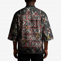 Malcolm X Kimono Street Art Style Portrait Quote The Future Belongs to Those Who Prepare Civil Rights Tribute - Wonder Print Shop
