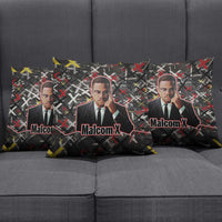 Malcolm X Pillow Cover Street Art Style Portrait Quote The Future Belongs to Those Who Prepare Civil Rights Tribute - Wonder Print Shop
