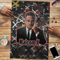 Malcolm X Puzzle Street Art Style Portrait Quote The Future Belongs to Those Who Prepare Civil Rights Tribute - Wonder Print Shop