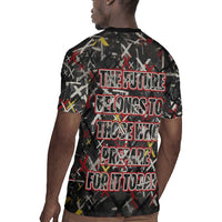 Malcolm X Rugby Jersey Street Art Style Portrait Quote The Future Belongs to Those Who Prepare Civil Rights Tribute TS04