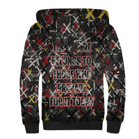Malcolm X Sherpa Hoodie Street Art Style Portrait Quote The Future Belongs to Those Who Prepare Civil Rights Tribute - Wonder Print Shop