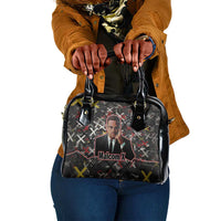 Malcolm X Shoulder Handbag Street Art Style Portrait Quote The Future Belongs to Those Who Prepare Civil Rights Tribute - Wonder Print Shop