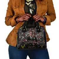 Malcolm X Shoulder Handbag Street Art Style Portrait Quote The Future Belongs to Those Who Prepare Civil Rights Tribute - Wonder Print Shop