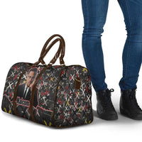 Malcolm X Travel Bag Street Art Style Portrait Quote The Future Belongs to Those Who Prepare Civil Rights Tribute - Wonder Print Shop