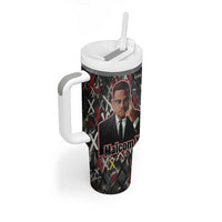 Malcolm X Tumbler With Handle Street Art Style Portrait Quote The Future Belongs to Those Who Prepare Civil Rights Tribute - Wonder Print Shop