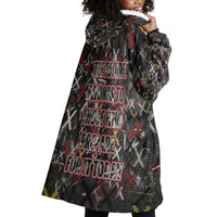 Malcolm X Wearable Blanket Hoodie Street Art Style Portrait Quote The Future Belongs to Those Who Prepare Civil Rights Tribute - Wonder Print Shop