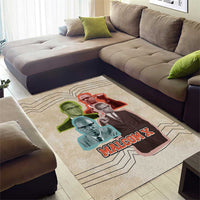 Malcolm X Area Rug Pop Art Portrait Collage Civil Rights Activist Retro Style Design - Wonder Print Shop