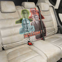 Malcolm X Back Car Seat Cover Pop Art Portrait Collage Civil Rights Activist Retro Style Design - Wonder Print Shop