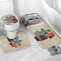 Malcolm X Bathroom Set Pop Art Portrait Collage Civil Rights Activist Retro Style Design - Wonder Print Shop