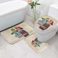 Malcolm X Bathroom Set Pop Art Portrait Collage Civil Rights Activist Retro Style Design - Wonder Print Shop