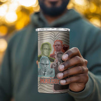 Malcolm X 4 in 1 Can Cooler Tumbler Pop Art Portrait Collage Civil Rights Activist Retro Style Design - Wonder Print Shop