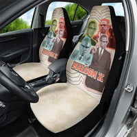 Malcolm X Car Seat Cover Pop Art Portrait Collage Civil Rights Activist Retro Style Design - Wonder Print Shop