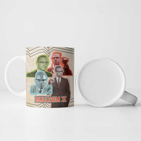 Malcolm X Ceramic Mug Pop Art Portrait Collage Civil Rights Activist Retro Style Design - Wonder Print Shop
