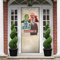 Malcolm X Door Cover Pop Art Portrait Collage Civil Rights Activist Retro Style Design - Wonder Print Shop
