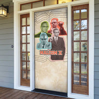 Malcolm X Door Cover Pop Art Portrait Collage Civil Rights Activist Retro Style Design - Wonder Print Shop
