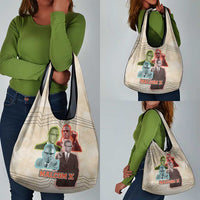Malcolm X Grocery Bag Pop Art Portrait Collage Civil Rights Activist Retro Style Design - Wonder Print Shop