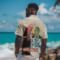 Malcolm X Hawaiian Shirt Pop Art Portrait Collage Civil Rights Activist Retro Style Design TS04