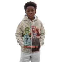 Malcolm X Kid Hoodie Pop Art Portrait Collage Civil Rights Activist Retro Style Design - Wonder Print Shop