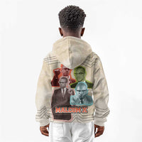 Malcolm X Kid Hoodie Pop Art Portrait Collage Civil Rights Activist Retro Style Design - Wonder Print Shop