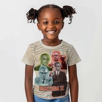Malcolm X Kid T shirt Pop Art Portrait Collage Civil Rights Activist Retro Style Design TS04