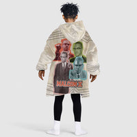 Malcolm X Kid Wearable Blanket Hoodie Pop Art Portrait Collage Civil Rights Activist Retro Style Design - Wonder Print Shop