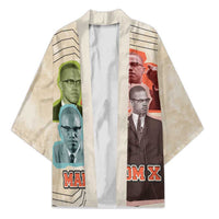 Malcolm X Kimono Pop Art Portrait Collage Civil Rights Activist Retro Style Design - Wonder Print Shop