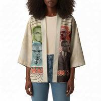 Malcolm X Kimono Pop Art Portrait Collage Civil Rights Activist Retro Style Design - Wonder Print Shop