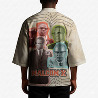 Malcolm X Kimono Pop Art Portrait Collage Civil Rights Activist Retro Style Design - Wonder Print Shop