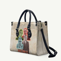 Malcolm X Leather Bag Pop Art Portrait Collage Civil Rights Activist Retro Style Design - Wonder Print Shop