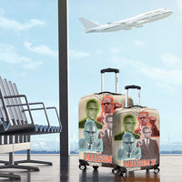 Malcolm X Luggage Cover Pop Art Portrait Collage Civil Rights Activist Retro Style Design - Wonder Print Shop