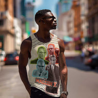 Malcolm X Men Tank Top Pop Art Portrait Collage Civil Rights Activist Retro Style Design - Wonder Print Shop