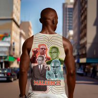 Malcolm X Men Tank Top Pop Art Portrait Collage Civil Rights Activist Retro Style Design - Wonder Print Shop