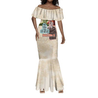 Malcolm X Mermaid Dress Pop Art Portrait Collage Civil Rights Activist Retro Style Design TS04