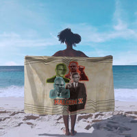 Malcolm X Sarong Pop Art Portrait Collage Civil Rights Activist Retro Style Design - Wonder Print Shop