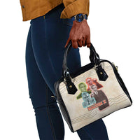 Malcolm X Shoulder Handbag Pop Art Portrait Collage Civil Rights Activist Retro Style Design - Wonder Print Shop