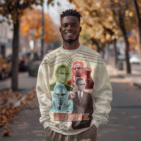 Malcolm X Sweatshirt Pop Art Portrait Collage Civil Rights Activist Retro Style Design - Wonder Print Shop
