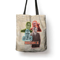 Malcolm X Tote Bag Pop Art Portrait Collage Civil Rights Activist Retro Style Design - Wonder Print Shop