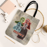 Malcolm X Tote Bag Pop Art Portrait Collage Civil Rights Activist Retro Style Design - Wonder Print Shop