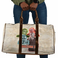 Malcolm X Travel Bag Pop Art Portrait Collage Civil Rights Activist Retro Style Design - Wonder Print Shop