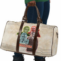 Malcolm X Travel Bag Pop Art Portrait Collage Civil Rights Activist Retro Style Design - Wonder Print Shop