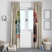 Malcolm X Window Curtain Pop Art Portrait Collage Civil Rights Activist Retro Style Design - Wonder Print Shop